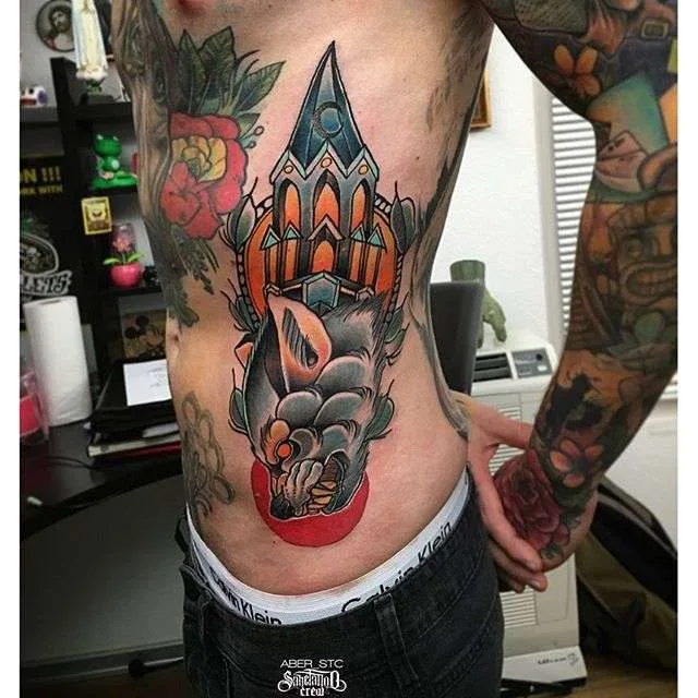 Tattoo artist Aber Tattooer - color neotraditional tattoo  | Тату мастер Aber Tattooer - цветные неотрад тату